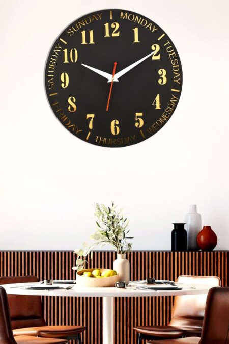 Wooden Silent Non-Ticking Wall Clock for Home Stylish Latest Designer Wall Clock for Home Living Room Bedroom Office Hall